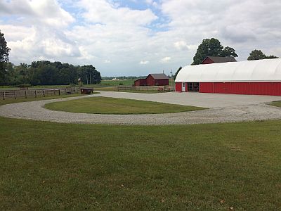 Driveway Turn Around at Plattsburg Equine Center