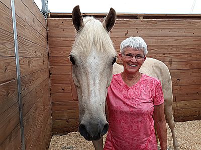 A happy Plattsburg Equine Center customer