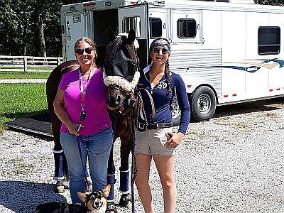 A happy Plattsburg Equine Center customer