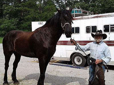 A happy Plattsburg Equine Center customer